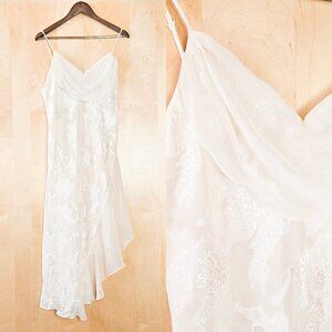 Elegant White Lace Slip Dress